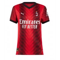 AC Milan Rafael Leao #10 Replica Home Shirt Ladies 2023-24 Short Sleeve
